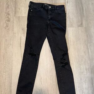 Abercrombie mid rise, super skinny jeans